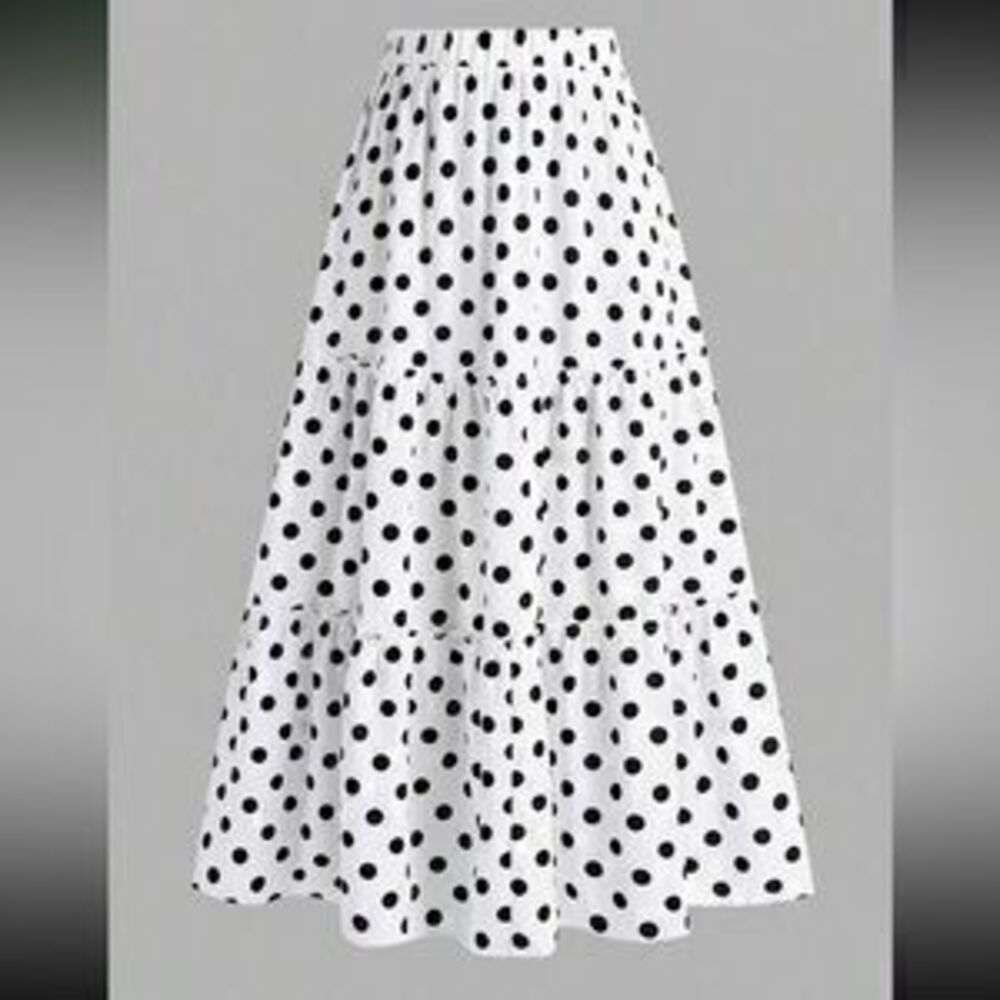 Polka dots maxi skirt - Picture 3 of 3